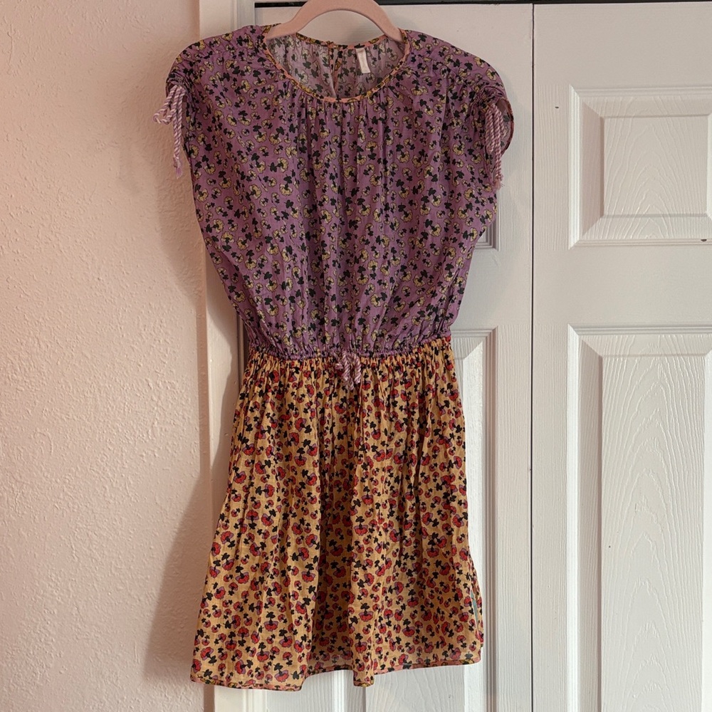 Zimmermann Girls Floral Dress in Purple and Yellow - Picture 3 of 9